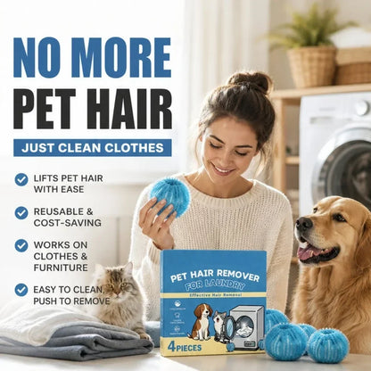⏳🔥LIMITED-TIME 50% OFF! ⏰Reusable Pet Hair Remover Laundry Balls