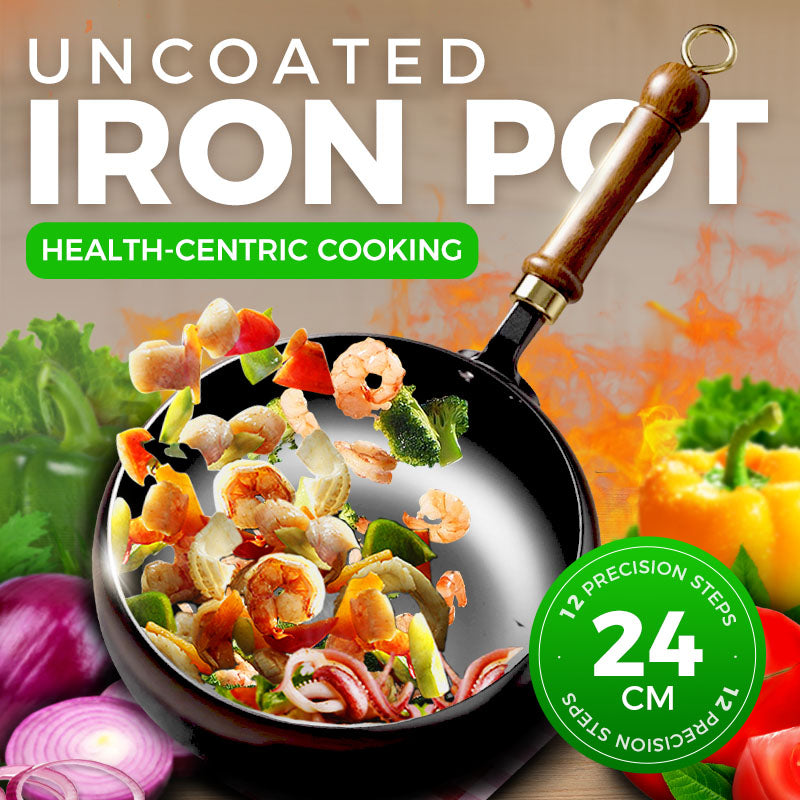 ⏳Limited-time 50% off⏰Uncoated Thick Iron Pot⏲️🥖