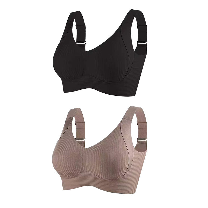 🎁2026 HOT SALE 50% Off💕Subtle Striped Seamless Bra with W-Support – Comfort & Style!
