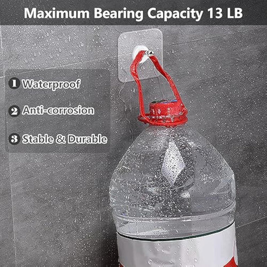 ✨BUY 16 Get 16 Free 32-Piece No-Drill Screw Stickers, Strong Adhesive No-Nail, No Drilling Required Adhesive Wall Hooks Wall Mount Screw Hooks Picture Hangers Without Nails for Hanging 2.25 * 2.25 * 0.4 Inch for Kitchen, Bathroom, Home