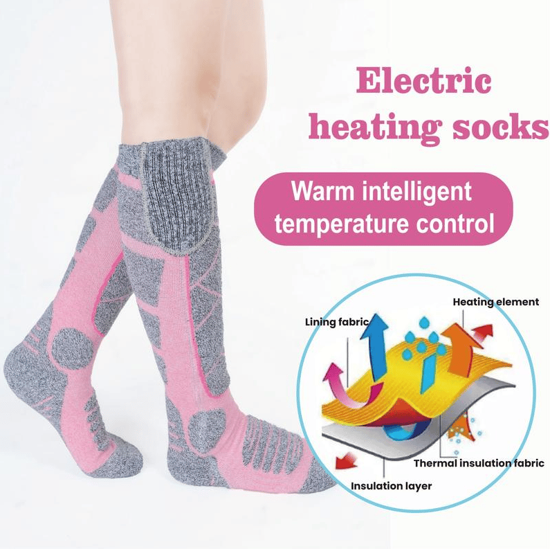 🥳2026 HOT SALE🥳💞50K+ SOLD! 🔥🧦 50% OFF! Rechargeable Heated Socks – carbon fiber fast heating, 6000mAh battery up to 9 hours. Perfect for skiing, hiking & winter warmth! 🛡️✅