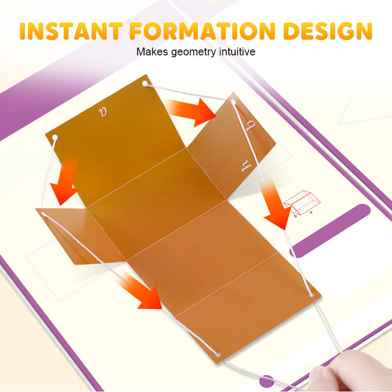 ⏰Last Day Promotion 50% OFF👶✨Pull String 3D Geometry Learning Book