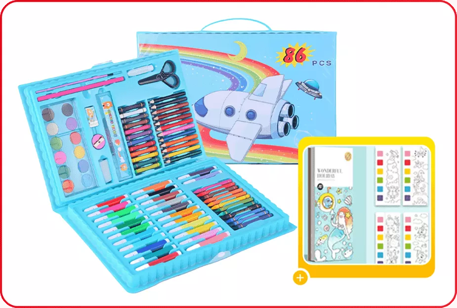 💗Deluxe 6-In-1 Art Creativity Set🎁The Best Present For Kids