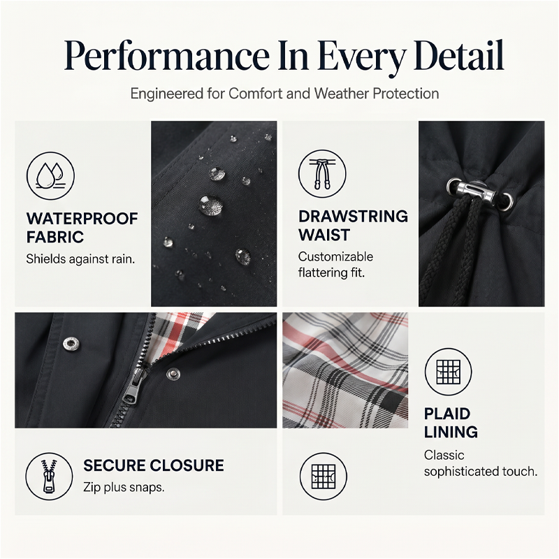⏰LAST DAY SALE 50% OFF✨Womens Chic. Lightweight. Waterproof Jacket 🍃🧥-Unleash Style and Durability in Any Storm!