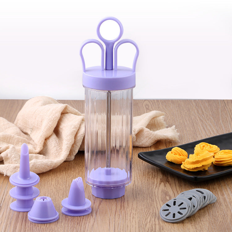 📢📢40% OFF !!⏰️ Stainless Steel Cake Decorating Gun Kit – 18-Piece Piping Set, Fill & Decorate with Ease, BPA-Free 🍪