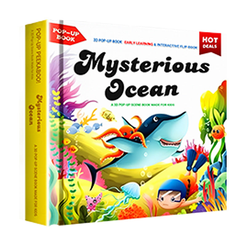 ✨【Kids' Interactive Animal-Themed 3D Pop-Up Books】✨