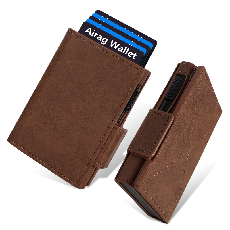⏳Time-Limited Special⏰Slim Men's Wallet – Perfect for Commuters & Travelers – RFID blocking, hidden AirTag slot & pop-up card holder – secure and compact ✈️
