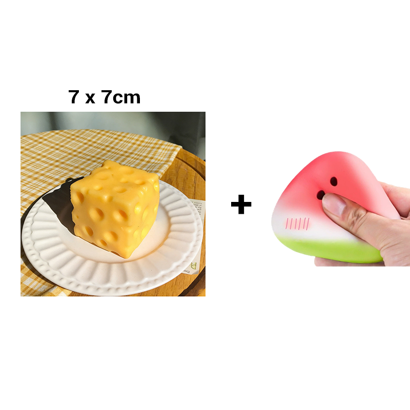 Slow Rebound Cheese Block Stress Toy