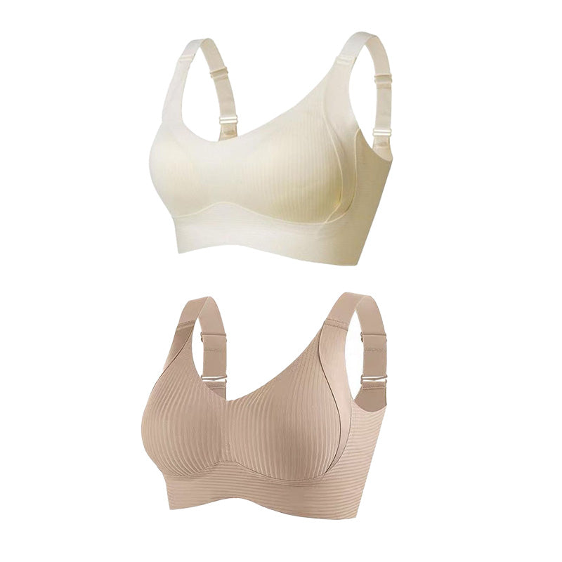 🎁2026 HOT SALE 50% Off💕Subtle Striped Seamless Bra with W-Support – Comfort & Style!