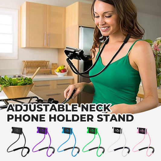 🔥Adjustable Neck Phone Holder