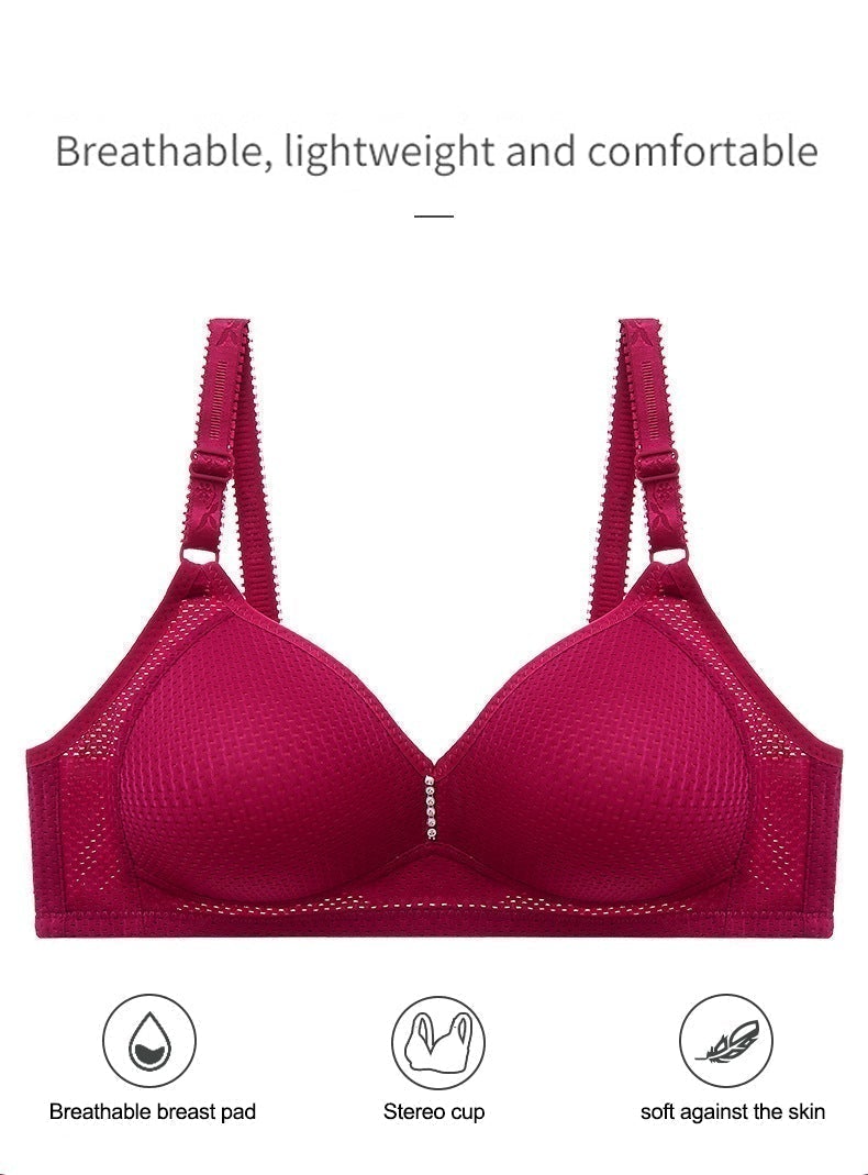 🎉 LIMITED TIME 50% OFF! 💕 Plus Size Comfortable Wireless Bra – Seamless Nylon-Spandex, Anti-Sag & Breathable 👙