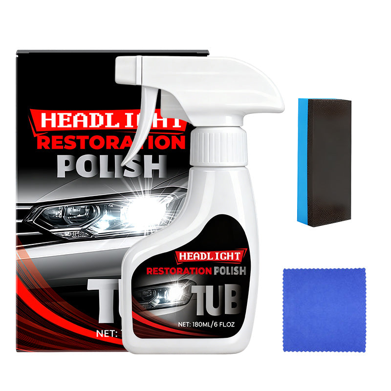 180ml Professional Car Headlight Restorer with Sponge🧽🚗