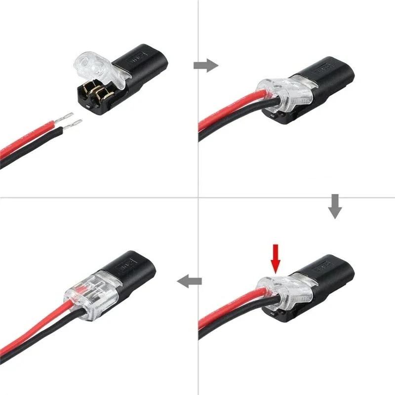 🔥Buy 100 Get 200 Free✨Double-wire Plug-in Connector With Locking Buckle