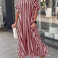 🎁Hot Sale 49% OFF⏳V-Neck Striped Maxi Dress