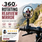 🥳2026 HOT SALE🥳💞50K+ SOLD!🚲🔍 50% OFF! 360° Rotating Rearview Mirror – Clear view behind, no more neck twisting. Fits bikes, e‑bikes & motorcycles. Tool‑free silicone strap! 🛡️✨