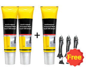 ✨Buy 2 Get 1 Free✨Multifunctional Waterproof White Caulk with Scraper