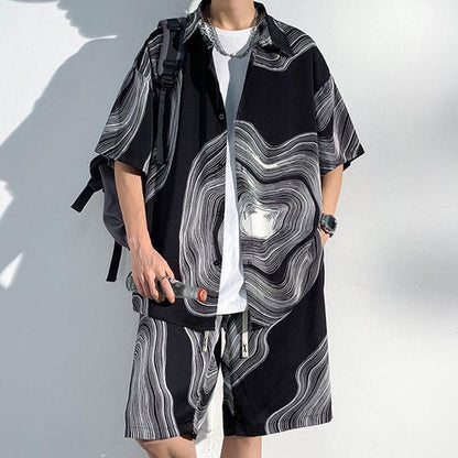🎁Limited time 40% OFF⏳Men's Ice Silk Two Piece Suit