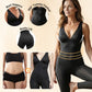 High-Stretch V-Neck Jumpsuit for Fitness & Yoga
