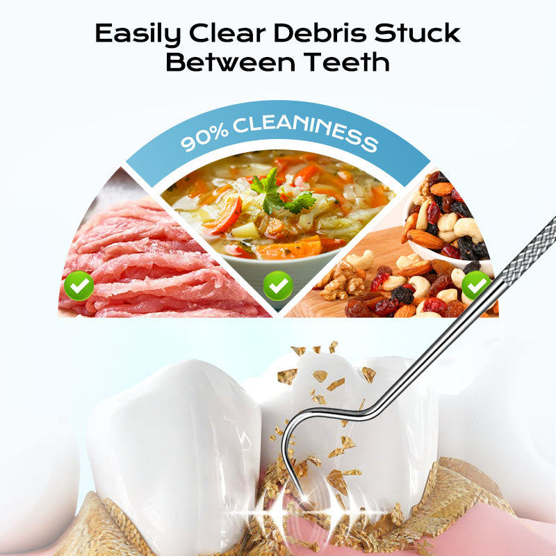 🎉 Limited-Time Offer! 🦷 Stainless Steel Toothpick Set – 0.1mm Ultra-Fine Tip for Precise Cleaning, Reusable & Portable ✨