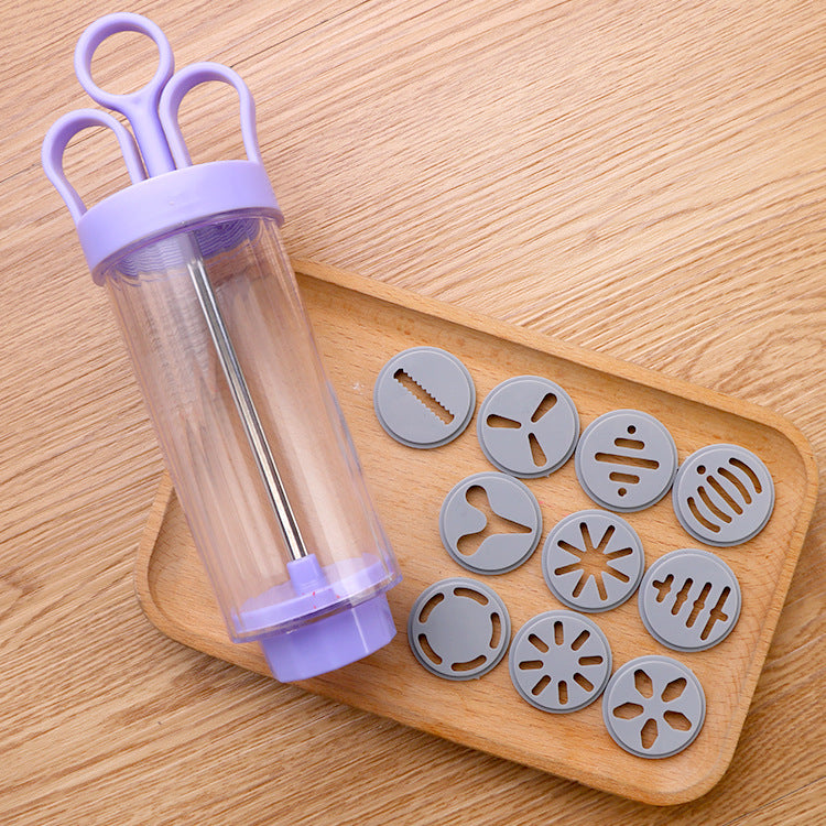 📢📢40% OFF !!⏰️ Stainless Steel Cake Decorating Gun Kit – 18-Piece Piping Set, Fill & Decorate with Ease, BPA-Free 🍪