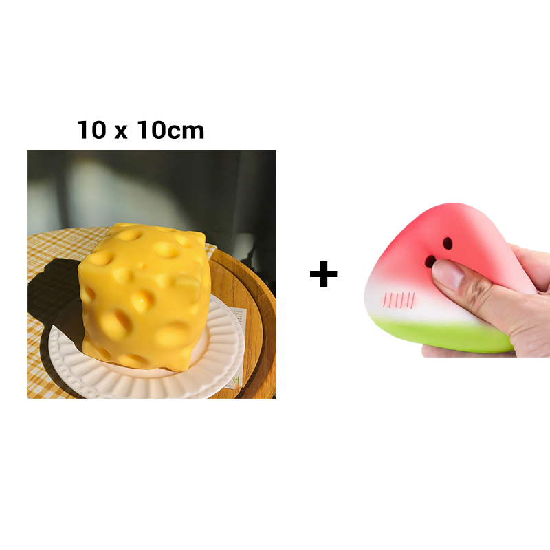 Slow Rebound Cheese Block Stress Toy