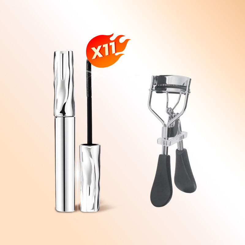 ✨Waterproof mascara with fibers – instantly lengthens and curls lashes
