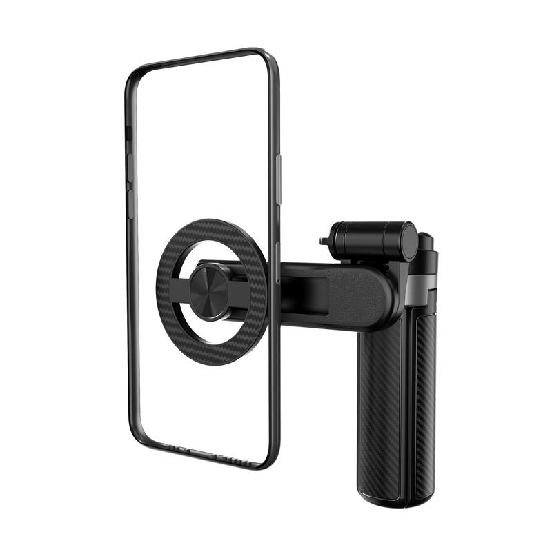 📸🔥2026 New magnetic & clamp 2-in-1 mini selfie stick with 360° Rotation Portable Anti-shake Wireless Bluetooth control magnetic phone stand for selfie Video recording Vlog Compatible with most phones
