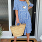 🎁2026 Big Sale 50% OFF🎁Round Neck Polka Dot Print Midi Dress