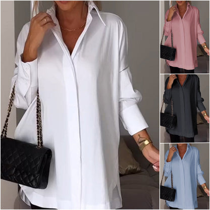 🎁Limited time 40% OFF⏳Lapel Slit Shirt