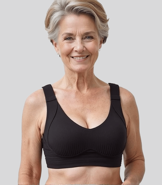 🎁2026 HOT SALE 50% Off💕Subtle Striped Seamless Bra with W-Support – Comfort & Style!