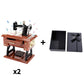 ✨ Wood Mini Sewing Machine Music Box – Handcrafted Retro Decor with Moving Parts & Nostalgic Melody