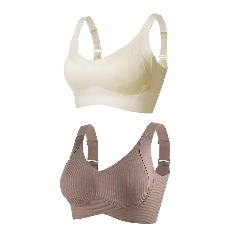 🎁2026 HOT SALE 50% Off💕Subtle Striped Seamless Bra with W-Support – Comfort & Style!