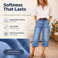 📢50% Off⏰Women's Casual Stretchy Cropped Denim Pants