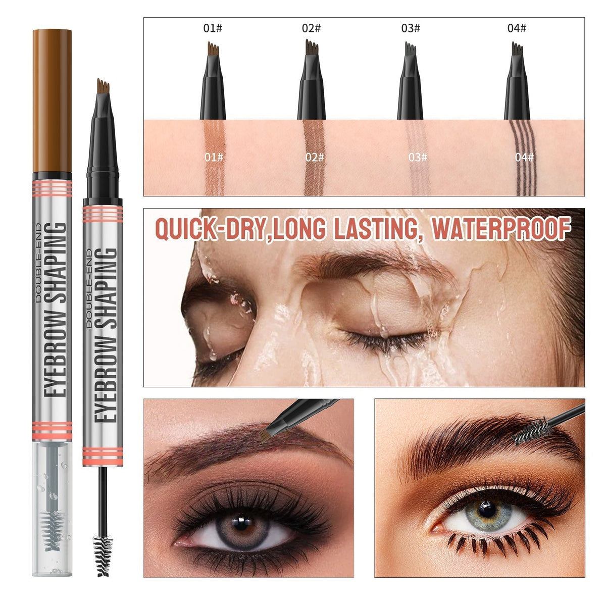 🔥2-in-1 Brow Pen and Sealing Brow Gel for Real Fuller Eyebrows🥳