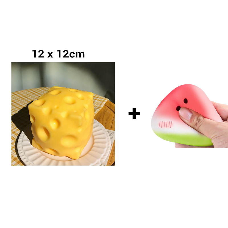 Slow Rebound Cheese Block Stress Toy