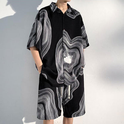 🎁Limited time 40% OFF⏳Men's Ice Silk Two Piece Suit