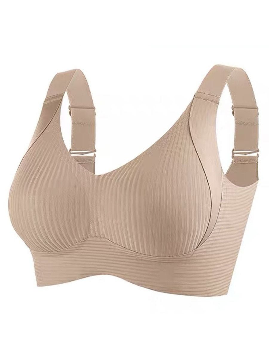 🎁2026 HOT SALE 50% Off💕Subtle Striped Seamless Bra with W-Support – Comfort & Style!