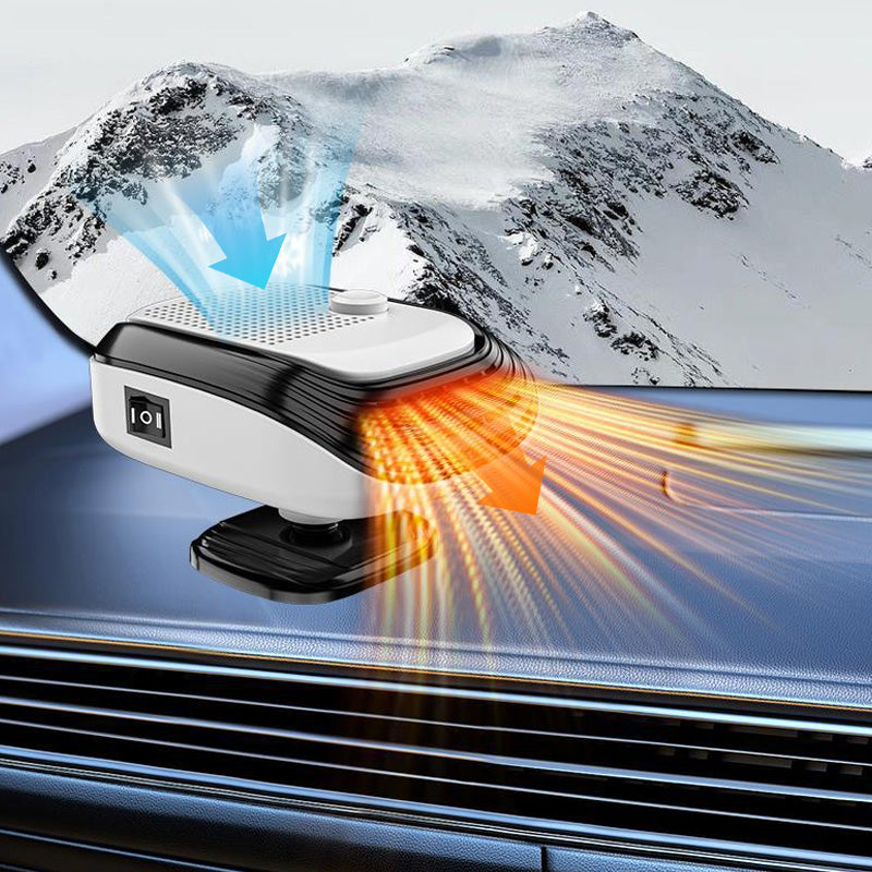 ❄️ Portable Car Heater: 12V/24V Fast Heating + 360° Rotation – Essential Winter Car Accessory!