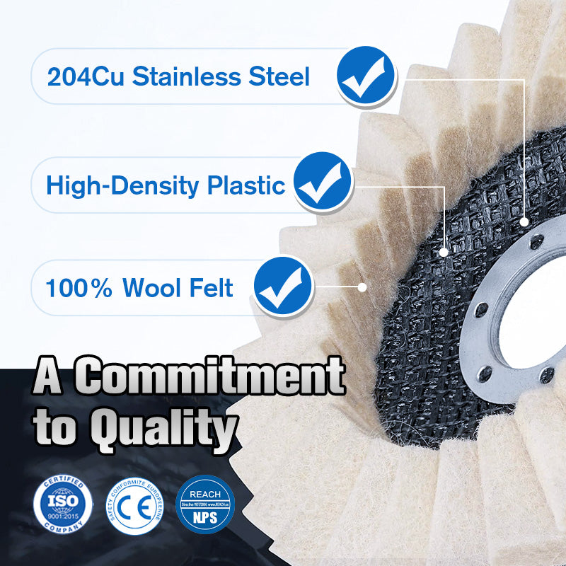 🎁 2026 New Year's Sale - Limited Time 50% OFF🎁✨Wool Felt Flap Polishing Disc