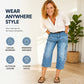 📢50% Off⏰Women's Casual Stretchy Cropped Denim Pants