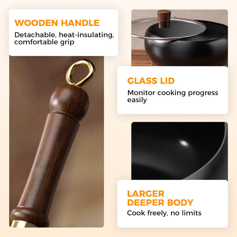 ⏳Limited-time 50% off⏰Uncoated Thick Iron Pot⏲️🥖