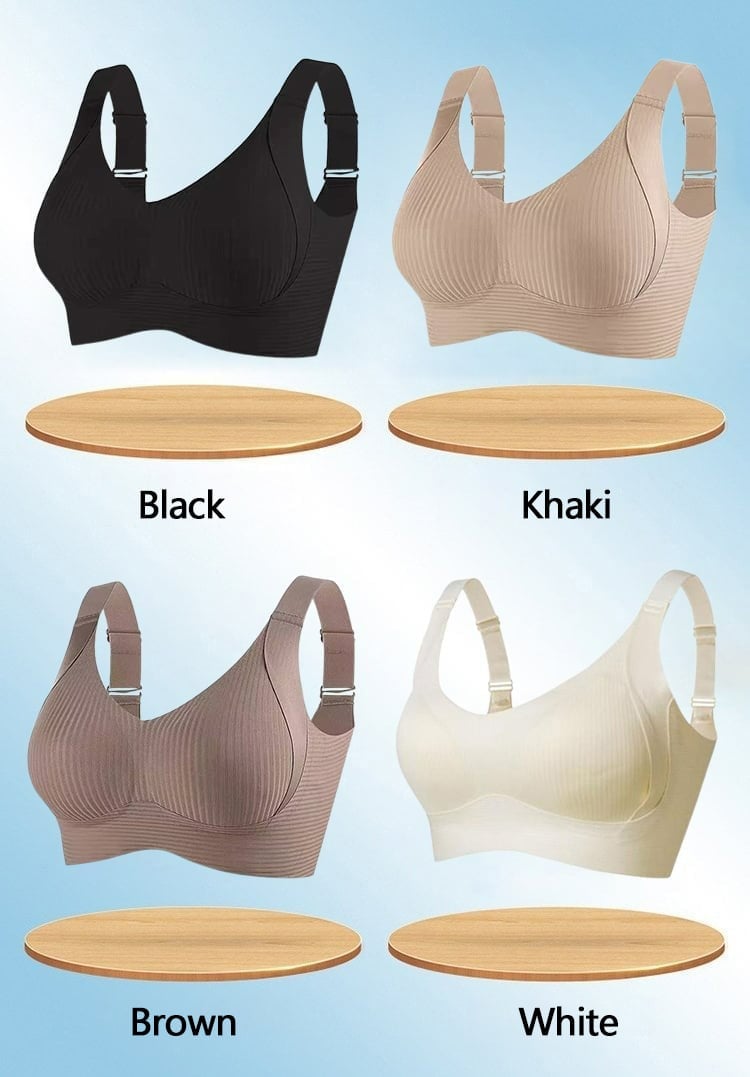 🎁2026 HOT SALE 50% Off💕Subtle Striped Seamless Bra with W-Support – Comfort & Style!
