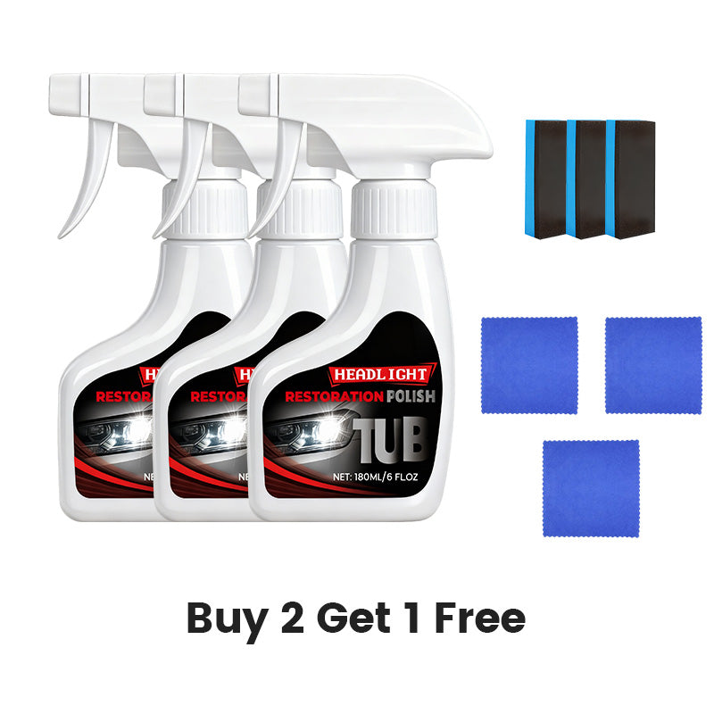 180ml Professional Car Headlight Restorer with Sponge🧽🚗