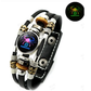 ☪️Glow-in-the-Dark Leather Zodiac Sign Bracelet For Men and Women (6.9/8.1 inches)♑️