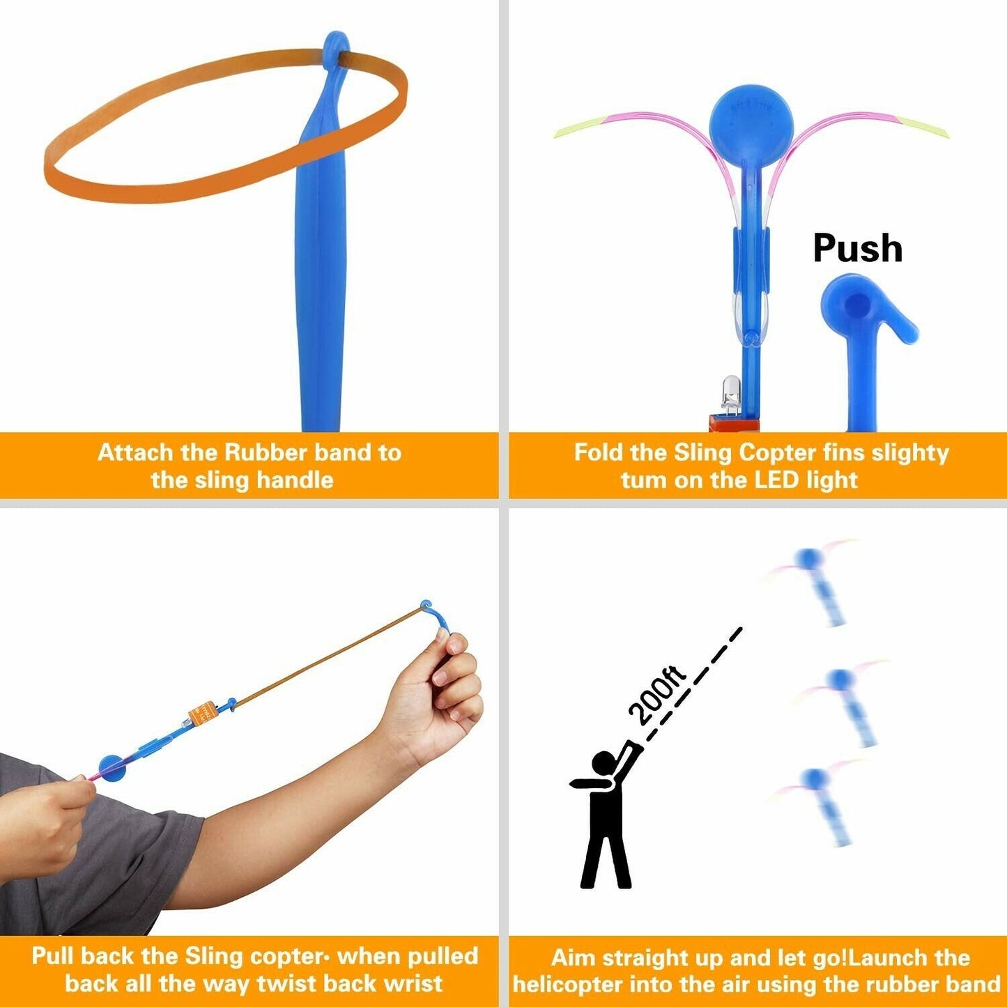 🚀 LIMITED‑TIME 50% OFF! 💥 LED Slingshot Helicopter Shooters Toy – Glow‑In‑Dark, Easy Launch, Kid‑Friendly ✨
