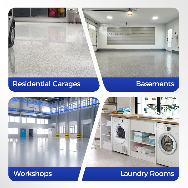 High-Gloss Marble Effect Epoxy Floor Coating