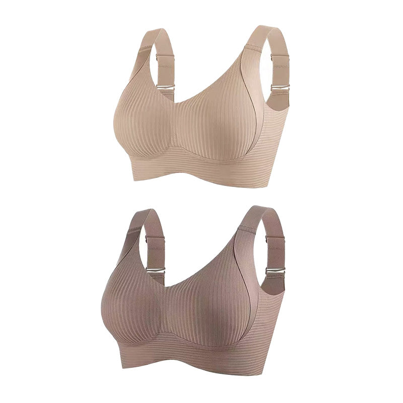 🎁2026 HOT SALE 50% Off💕Subtle Striped Seamless Bra with W-Support – Comfort & Style!