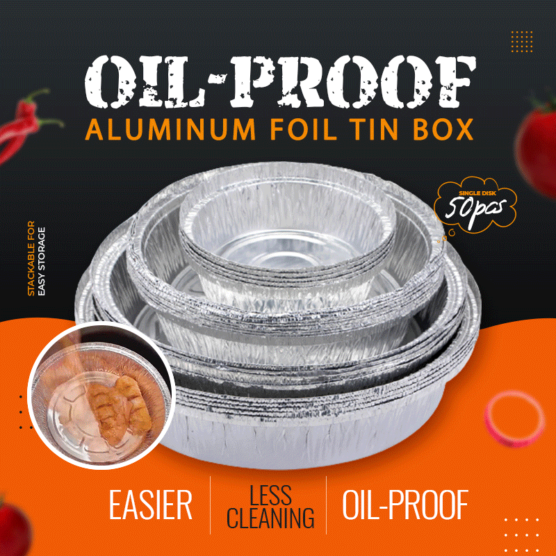 🍟Oil-Proof Aluminum Foil Tin Box