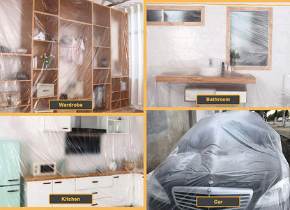 🎁Hot Sale 49% OFF⏳5ft x 60ft Waterproof Dust-Proof Covering Masking Film