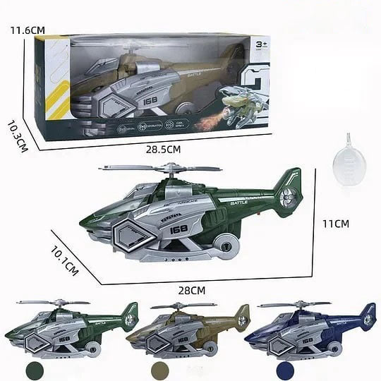 🦖🚁 LED Transforming Dinosaur Helicopter Toy